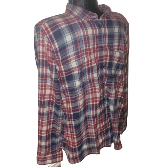 Wind River Plaid Button-Up Shirt 2XL - Picture 3 of 5